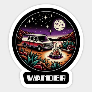 Vanlife wander Sticker